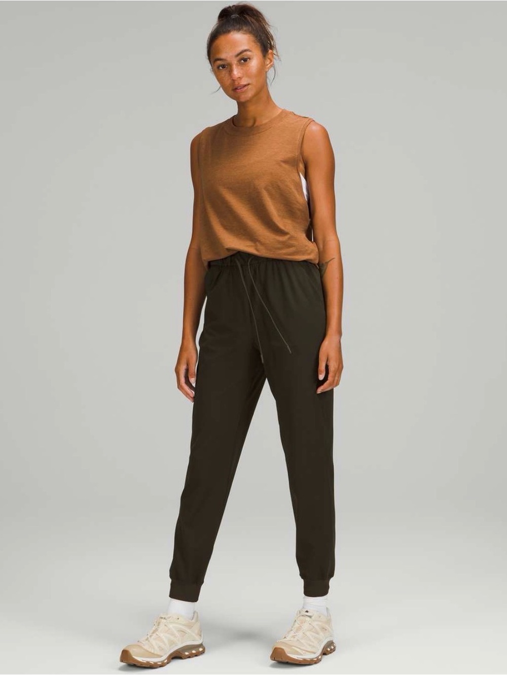 Lululemon Stretch High Rise Jogger Dark Olive Size 6